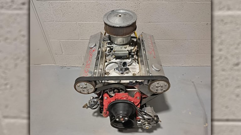 SOHC-swapped small block Chevy V8.